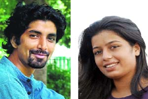 Vimlendu Jhas Swechha in New Delhi helps rag-pickers, (right) Natasha Bohra founded Chromakey store in Mumbai