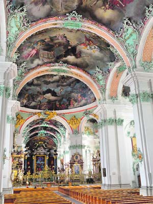 The splendid Cathedral of St Gallus and Otmar
