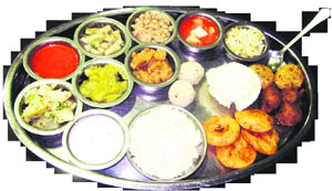 Special thali at Khandani Rajdhani
