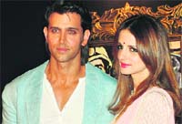 Hrithik Roshan with wife Suzanne Roshan