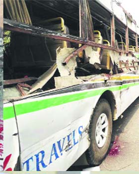 The ill-fated bus
