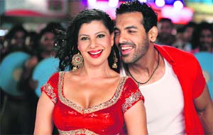 Hot item: Sambhavna Seth with John abraham