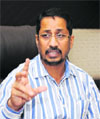 Minister Anil Joshi in Chandigarh on Tuesday. 