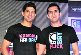 Tech-savvy: Ritesh Sidhwani and Farhan Akhtar