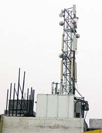 A mobile tower in Amritsar.