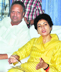 Kumari Selja, Union Minister for Social Justice and Empowerment, addresses a press conference in Karnal on Thursday. 