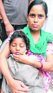 Jashanpreet at Guru Nanak Anath Ashram in Budhiana in Jalandhar on Friday. She has no relative left to take care of her. 