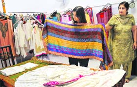 Chikankari lehengas are a major draw at the exhibition