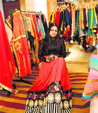 Good Pick: Designer Raman showcased her creations.