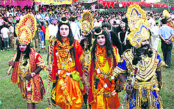 A view of the fair at Government College In Jalandhar on Sunday
