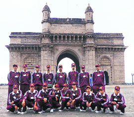 Kashmiri youth outside the Gateway of India in Mumbai. 
