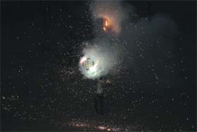 Fireworks on display during the celebrations