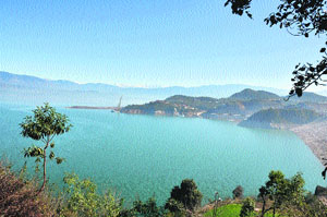 The Ranjit Sagar Dam in Kathua district