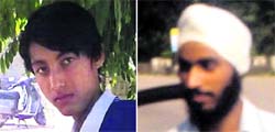 Prateek and Amandeep, who died in the mishap