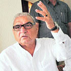 Chief Minister Bhupinder Singh Hooda addresses a press conference in Chandigarh on Tuesday. 