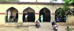 The three-room Government High School at Jind railway station. 