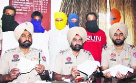 The accused in police custody in Amritsar on Wednesday.