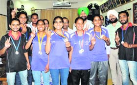 Members of the Government Rajindra College team won medals at the 1st State Kayaking and Canoeing Championship.