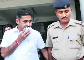 Ram Kumar Chaudhary at the district courts in Panchkula on Thursday