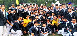 The Pratap section team that won the Inter-Section Athletics Trophy of the RIMC in Dehradun on Saturday