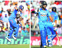Suresh Raina, Yuvraj Singh succumbed to short balls again.  PTI