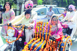 Gul Panag & Rishi Attari rode a bike on D-Day 