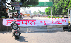 Work under way on Pakhowal Road in Ludhiana.