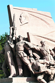 A monument at Tiananmen Square signifying China's might. China's journey from "Revolution, Repression to Renaissance" is a matter of great pride and is worthy of attention.