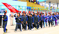 The inaugural ceremony of the 59th Punjab State School Sports Tournament in Bathinda