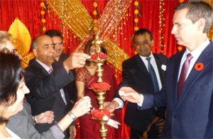 Diwali celebrations in Canada are an exercise in widening the ruling partys influence among Indo-Canadians before the next general elections which are due in about two years time