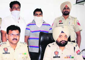 Smugglers Balwinder Singh and his cousin Gurjinder Singh in police net in Amritsar on Wednesday