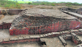 Buddhist stupa at Agroha