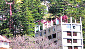 The Jakhu ropeway in Shimla.