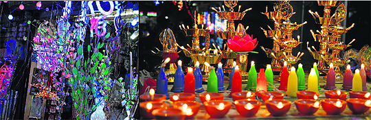 With Diwali round the corner, decorative candles and earthen lamps are the essentials to light up the dark