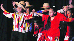 Students stage a play at Guru Nanak Public School in Sector 36, Chandigarh, on Friday. 