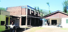 The incomplete building of Government Higher Secondary School, Islamabad.