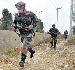 Indian troops on the LoC.
