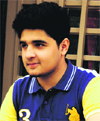 Indian hospitality bowled over Shamz Saleem from Lahore. Tribune photo: HImanshu Mahajan