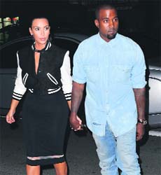 Joy forever: Kim Kardashian with Kanye West