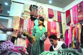A stall at Showman's Lifestyle Exhibition, Welcome Palace, in Ludhiana