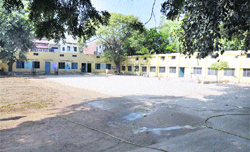 The ground of Desraj Memorial Senior Secondary School in Bathinda. Tribune photo: Pawan Sharma