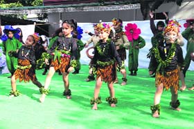 FUN TIME: Children present an enchanting performance during the annual day function at Summer Valley School in Dehradun on Wednesday