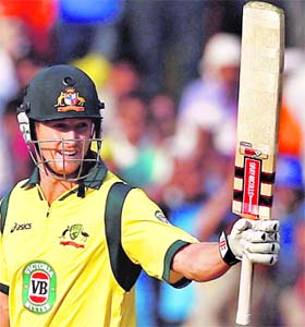 George Bailey blasted 156 off only 114 balls to get his first century of the series on Wednesday