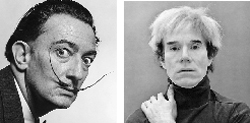 Salvador Dali & Andy Warhol