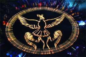 Residents prepare the symbol of peace and brotherhood by lighting 3,000 earthen lamps at the Sector 17 Plaza.