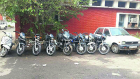 The recovered vehicles.