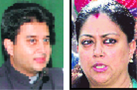 Jyotiraditya Scindia and Yashodhra Raje
