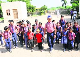 A school being run by the Sikh community at Kothara town