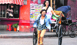 Saif Ali Khan and Sonakshi Sinha in Bullett Raja