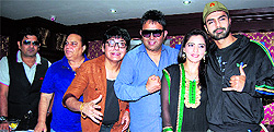 The star cast of Punjabi movie Dil Sada Luteya Gaya during a press conference in Amritsar on Tuesday